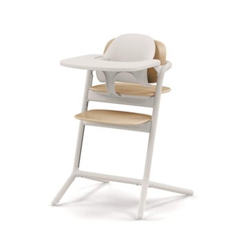 Image de Chaise haute Cybex 3-en-1, blanc et sable